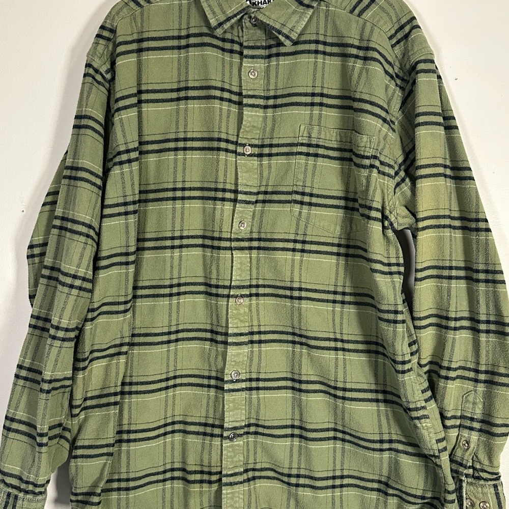 Mountain Khakis Green Flannel Shirt Men’s XL